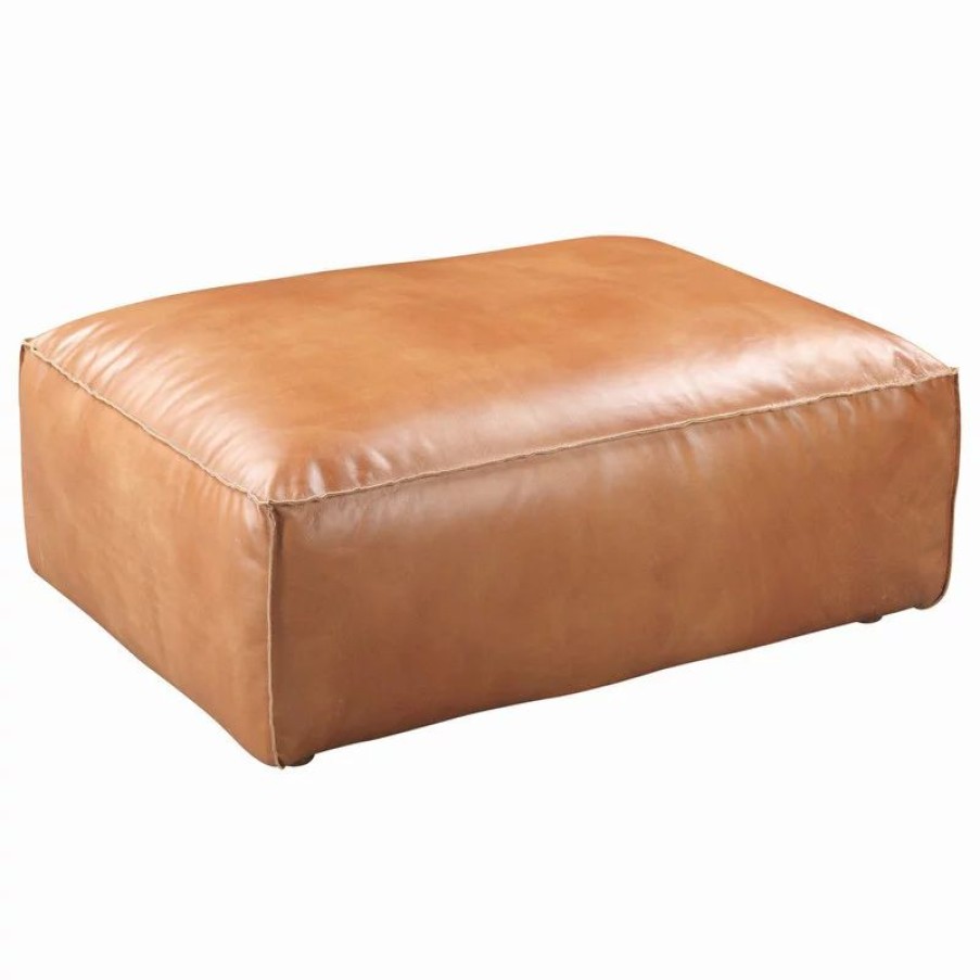 Footstools & Ottomans * | Moe'S Home Collection Luxe Ottoman Tan
