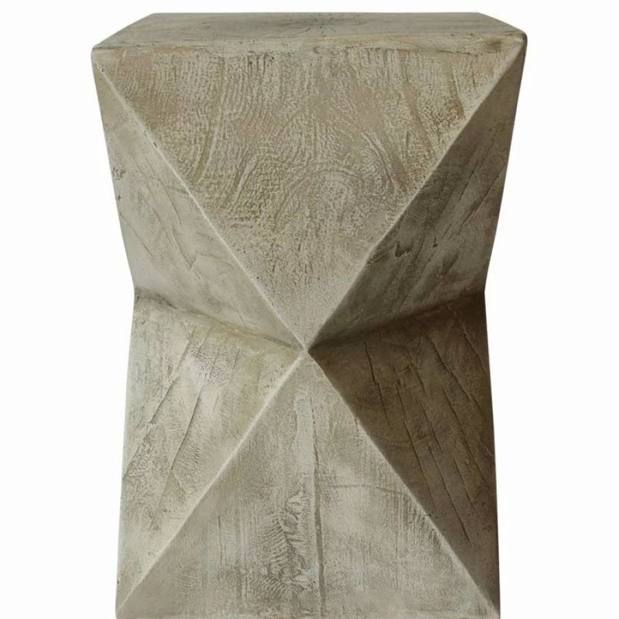 Coffee & Accent Tables * | Gdfstudio Gdf Studio Manuel Indoor Lightweight Concrete Accent Table, Light Gray