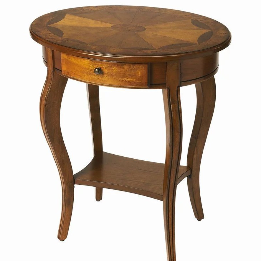 Coffee & Accent Tables * | Butler Specialty Company Jeanette Olive Ash Oval Accent Table, 532101