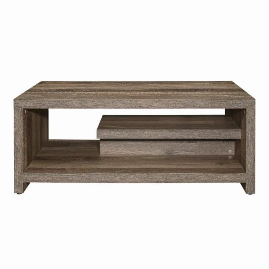 Coffee & Accent Tables * | Domain Industries Inc. Lexicon Danio Coffee Table In Rustic Natural