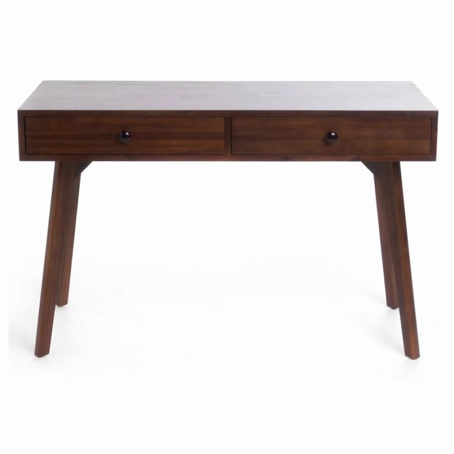 Console Tables * | Gdfstudio Gdf Studio Jushwo Walnut Finished Acacia Wood Console Table