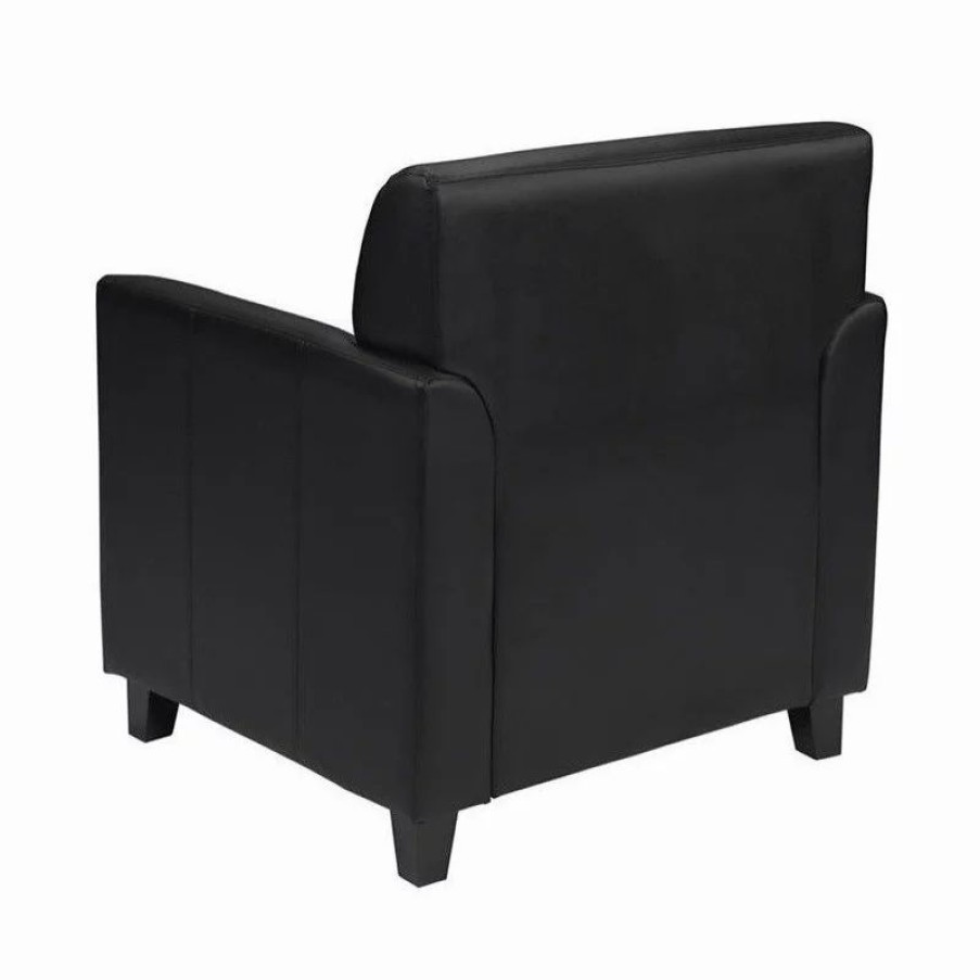 Chairs * | Flash Furniture Hercules Diplomat Leather Chair In Black