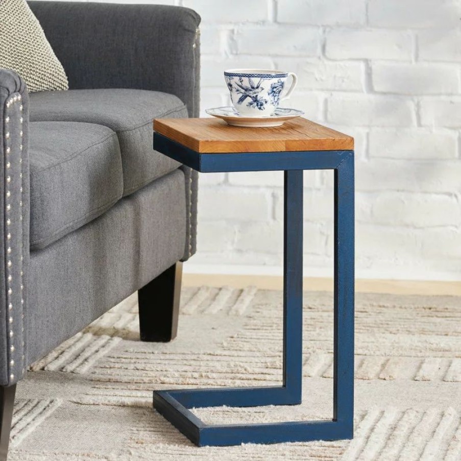 Coffee & Accent Tables * | Gdfstudio Gdf Studio Ramona Fir Wood Antique Accent Table, Large
