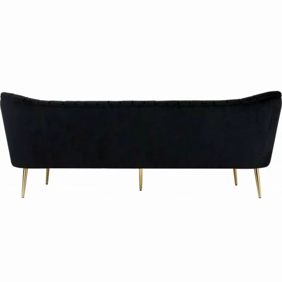 Sofas & Sectionals * | Meridian Furniture Margo Velvet Sofa, Black