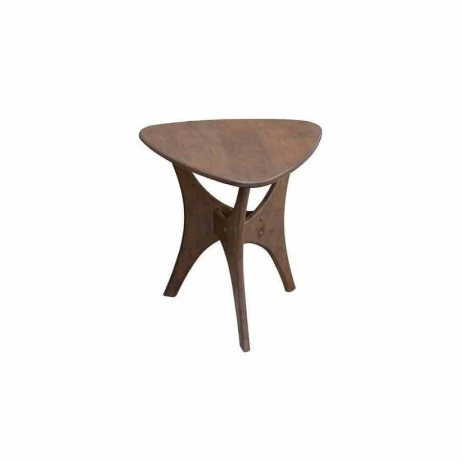 Coffee & Accent Tables * | Olliix Ink+Ivy Blaze Mid-Century Triangle Wood Side Table