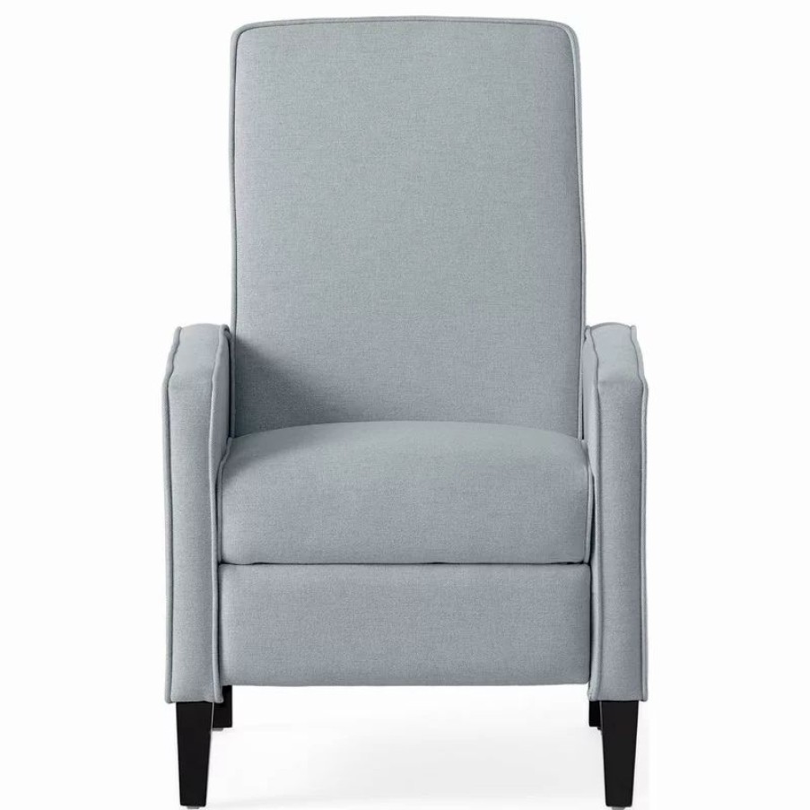 Chairs * | Gdfstudio Gdf Studio Drake Light Gray Fabric Recliner Club Chair