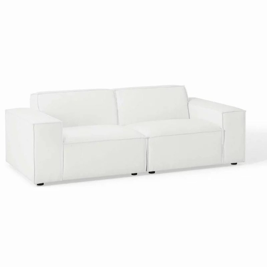 Sofas & Sectionals * | Lexmod Restore 2-Piece Sectional Sofa, White