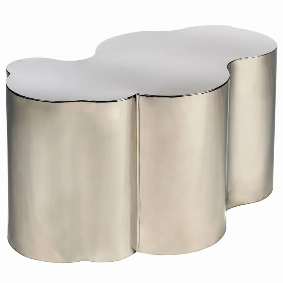 Coffee & Accent Tables * | Statements By J Kate Cofee Table, Silver