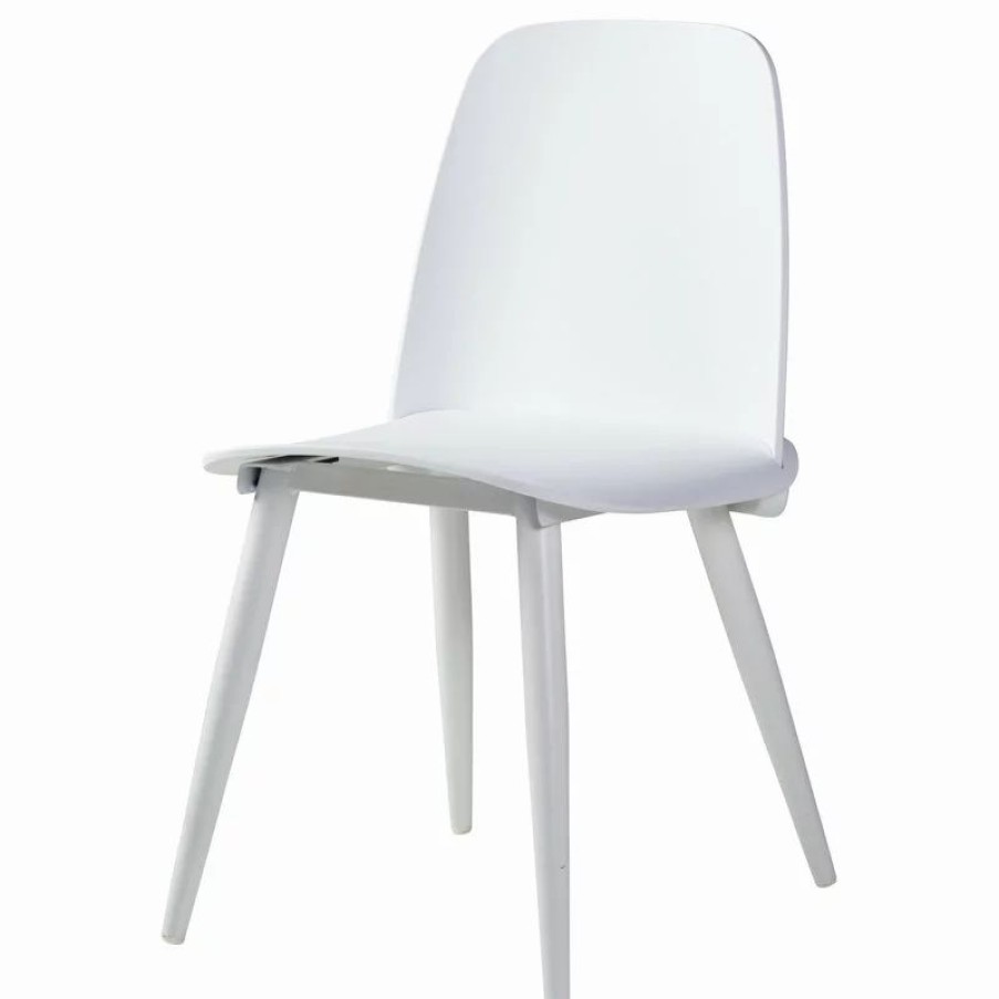 Chairs * | Design Tree Home Midcentury Modern Soco Chair, White