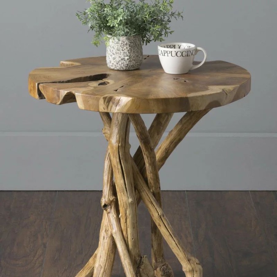 Coffee & Accent Tables * | East At Main Lucille End Table, Brown