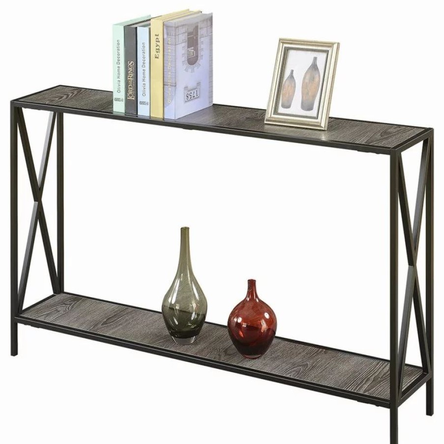 Console Tables * | Convenience Concepts Tucson Console Table With Shelf