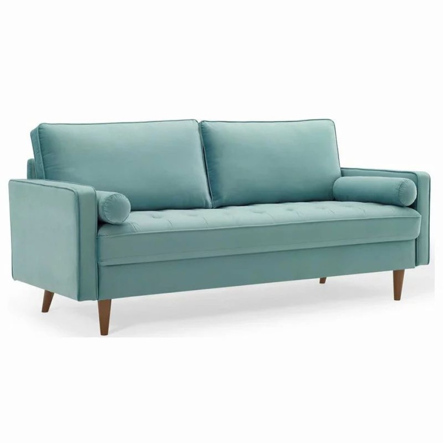 Sofas & Sectionals * | Lexmod Valour Performance Velvet Sofa, Mint