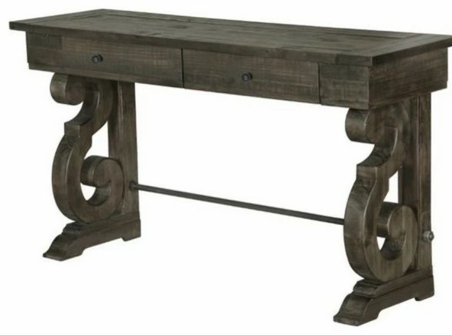 Console Tables * | Magnussen Home Furnishings Magnussen Bellamy Console Table In Peppercorn