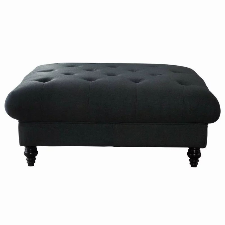 Footstools & Ottomans * | Gdfstudio Gdf Studio Parisian Coffee Table, Dark Gray