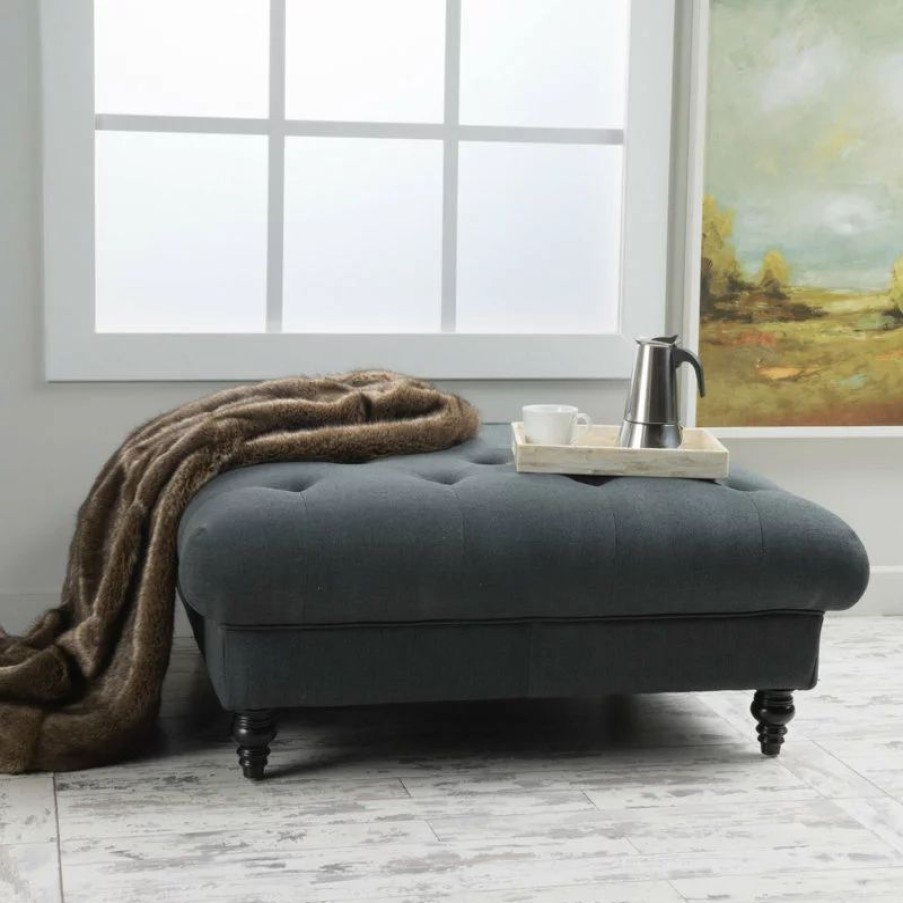 Footstools & Ottomans * | Gdfstudio Gdf Studio Parisian Coffee Table, Dark Gray