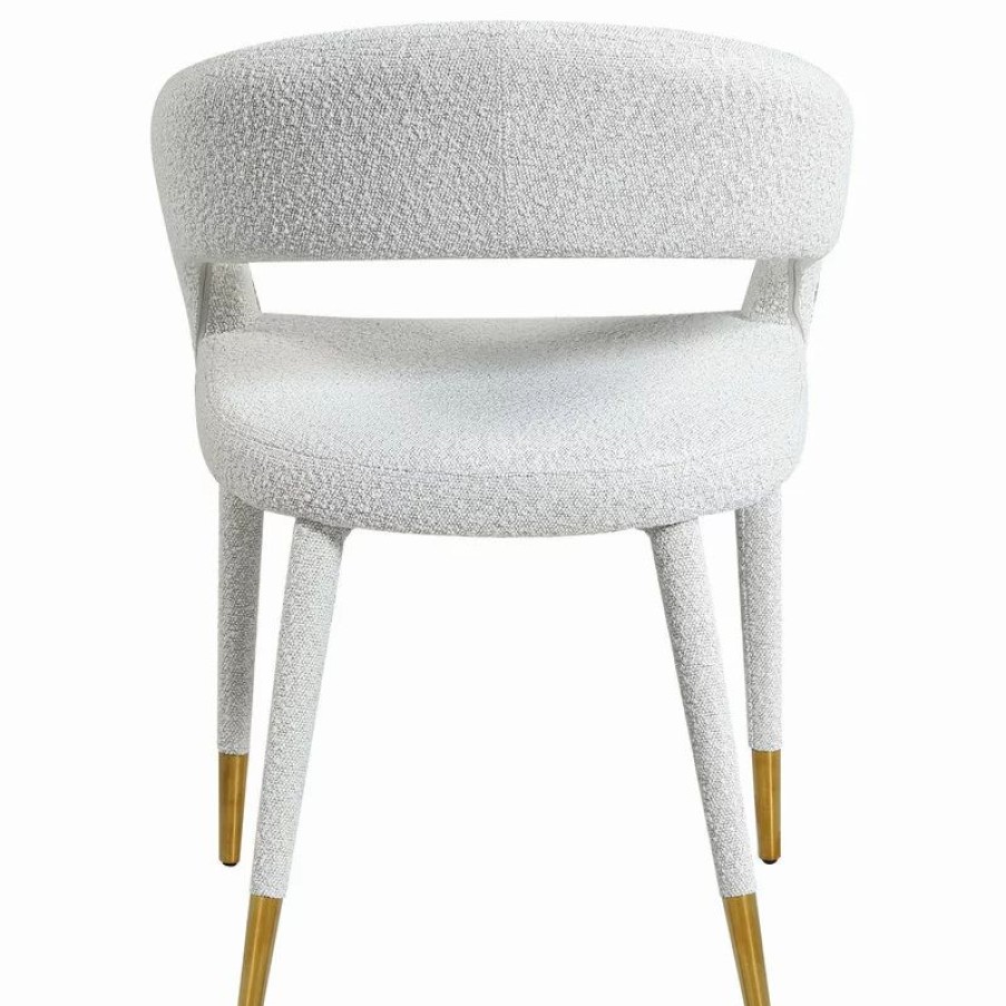 Chairs * | Mod The Prescott Dining Chair, Cream, Fabric