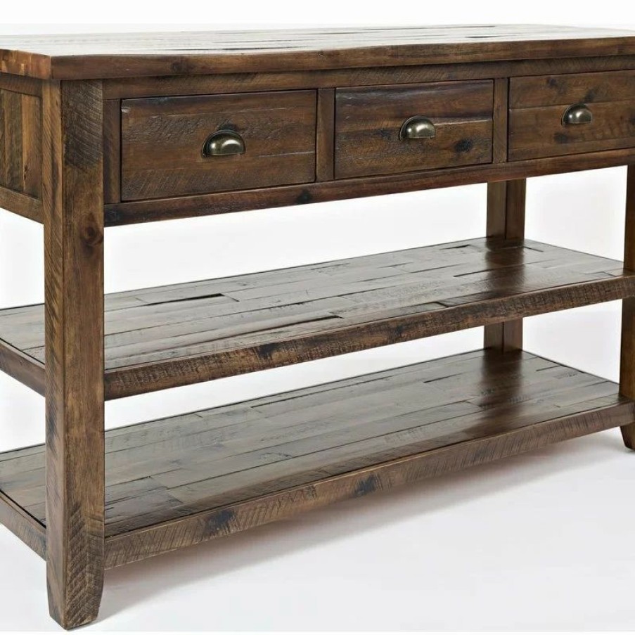 Console Tables * | Jofran Artisan'S Craft Sofa Table Dakota Oak