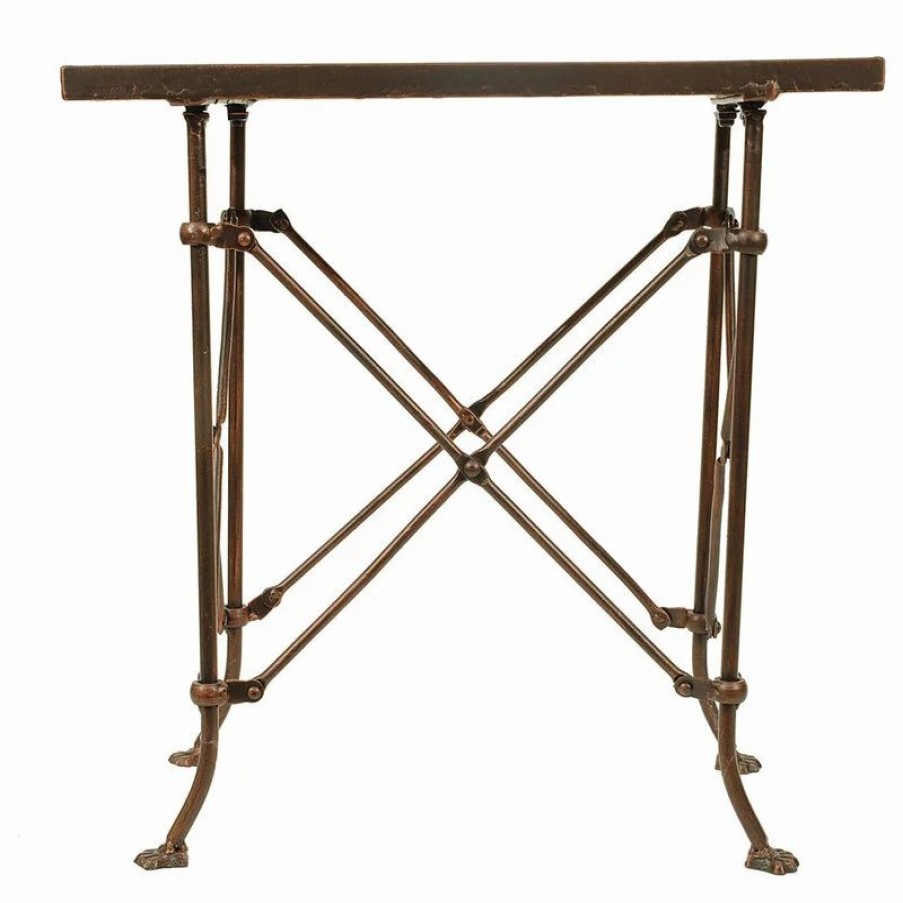 Coffee & Accent Tables * | Creative Co-Op 20 Metal Rectangle Accent Table, Bronze
