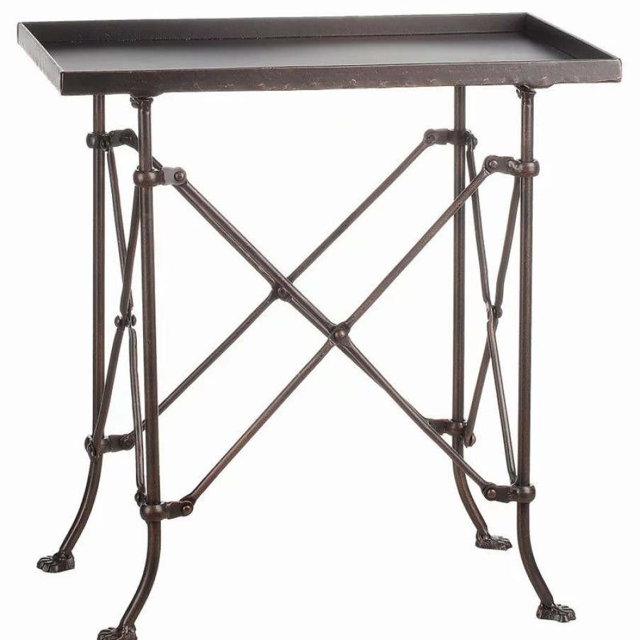 Coffee & Accent Tables * | Creative Co-Op 20 Metal Rectangle Accent Table, Bronze