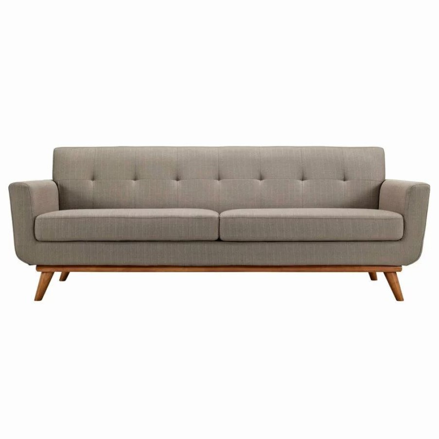 Sofas & Sectionals * | Lexmod Engage Upholstered Fabric Sofa, Granite