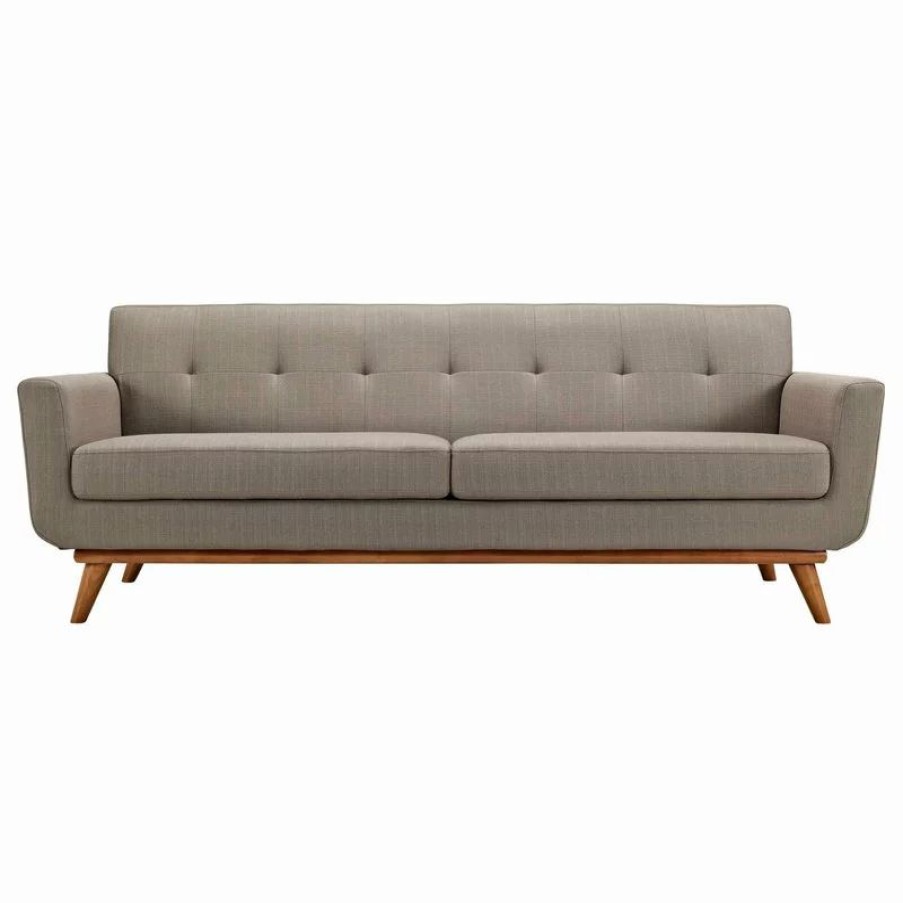 Sofas & Sectionals * | Lexmod Engage Upholstered Fabric Sofa, Granite