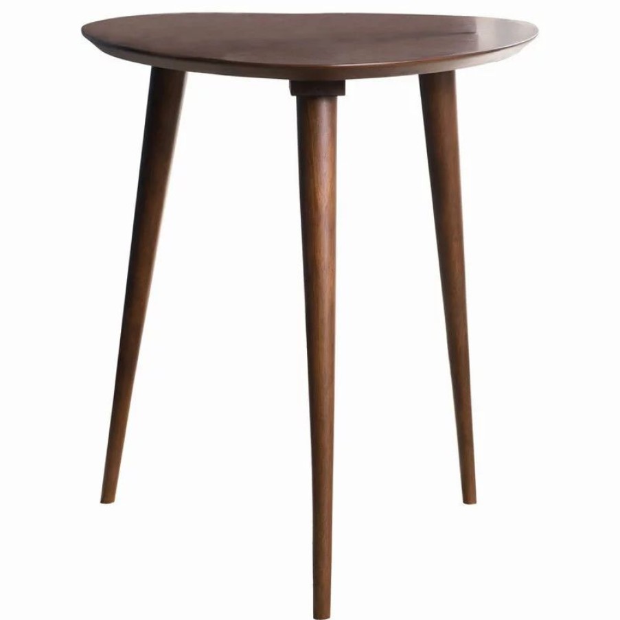 Coffee & Accent Tables * | Gdfstudio Gdf Studio Finnian Wood Finish End Table, Walnut