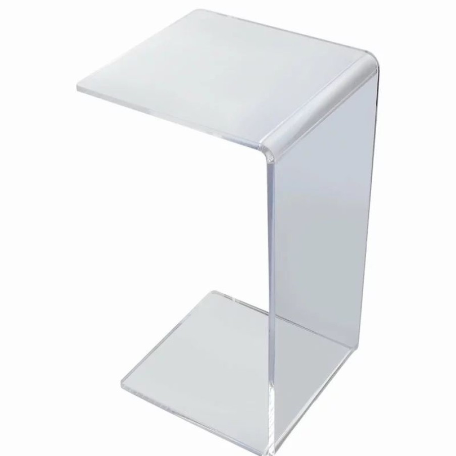 Coffee & Accent Tables * | Southeastflorida Acrylic End Slide Table 23 High Couch Laptop, 1/2 Thick