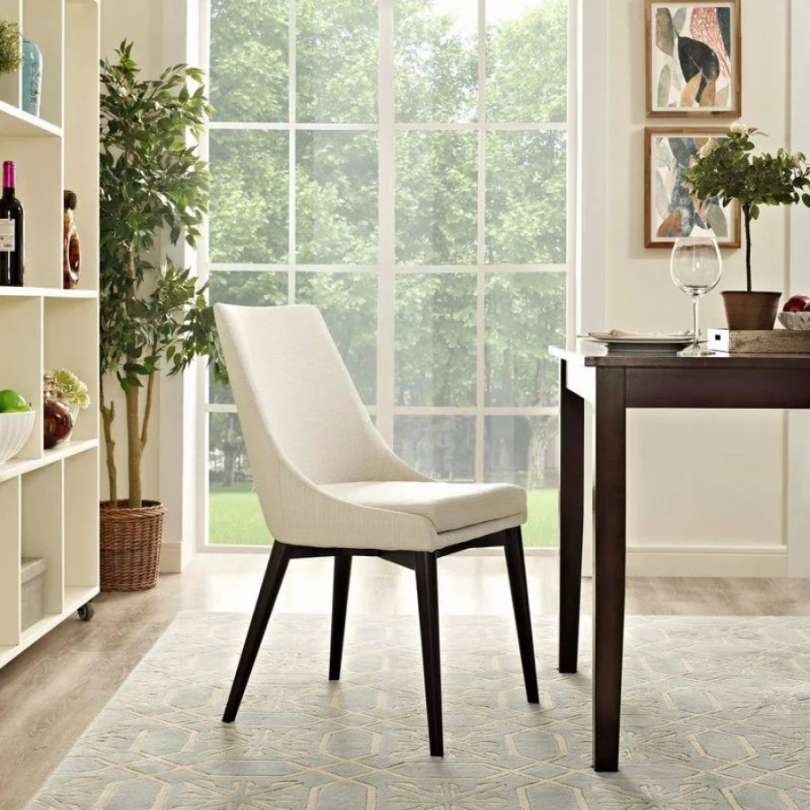 Chairs * | Modway Viscount Fabric Dining Chair Eei-2227-Bei