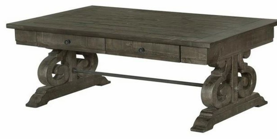 Coffee & Accent Tables * | Magnussen Home Furnishings Magnussen Bellamy Coffee Table In Peppercorn