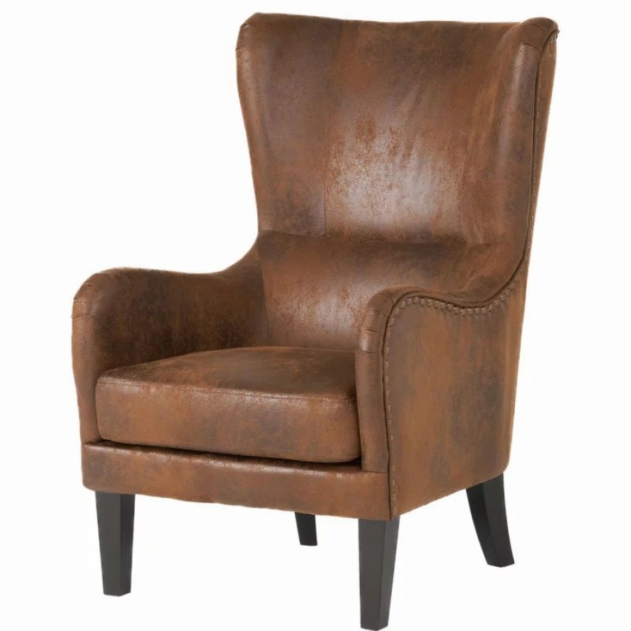 Chairs * | Gdfstudio Clarkson Wingback Arm Chair