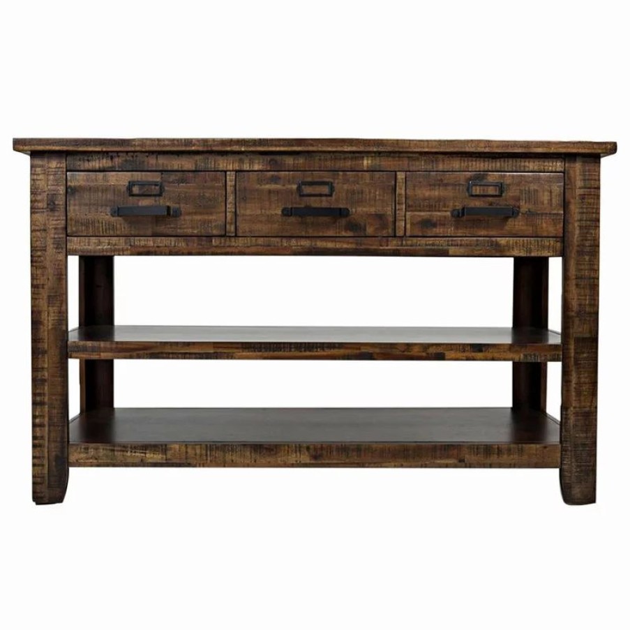 Console Tables * | Jofran Cannon Valley Sofa/Media Table
