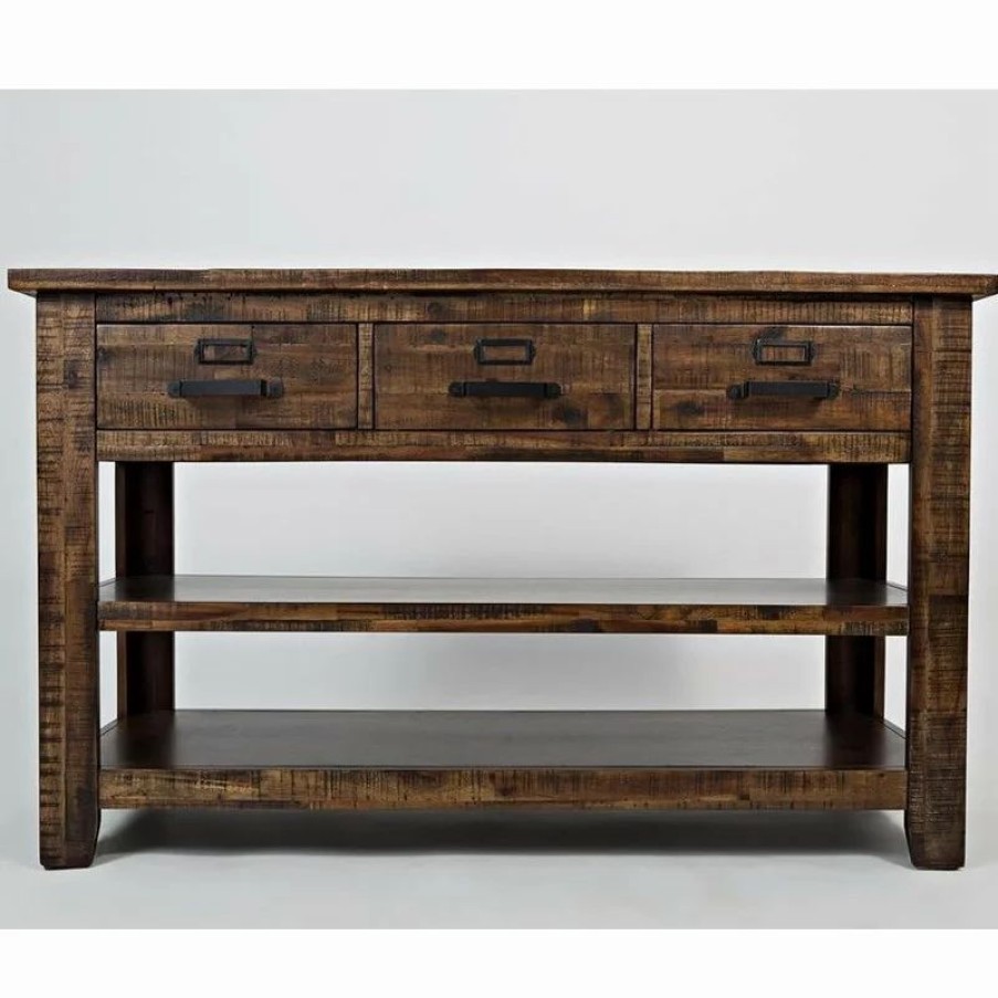 Console Tables * | Jofran Cannon Valley Sofa/Media Table