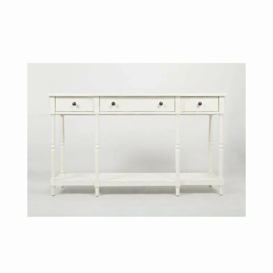 Console Tables * | Jofran Stately Home Console Table, 60 , Antique White