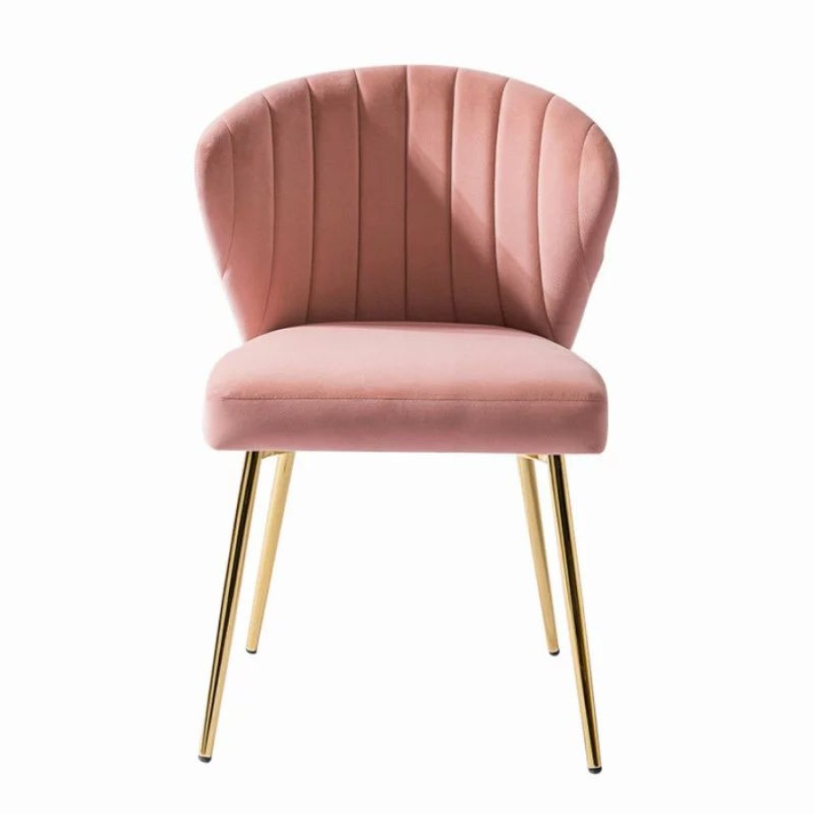 Chairs * | Karat Home Luna Side Chair, Pink