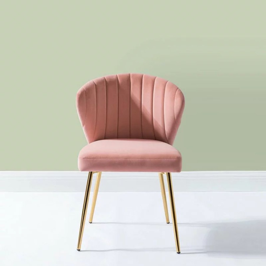 Chairs * | Karat Home Luna Side Chair, Pink