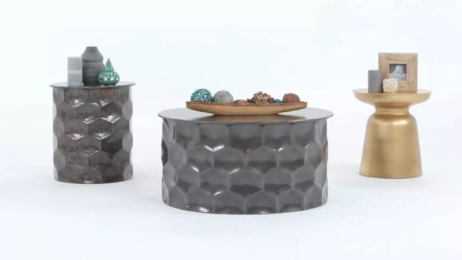 Coffee & Accent Tables * | Simpli Home Ltd. Toby Metal Accent Table