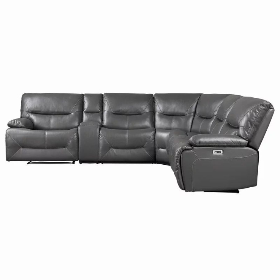 Sofas & Sectionals * | Lexicon Home Viggo Sectional Collection, 6-Pieces Power Reclining Sectional Set (C)