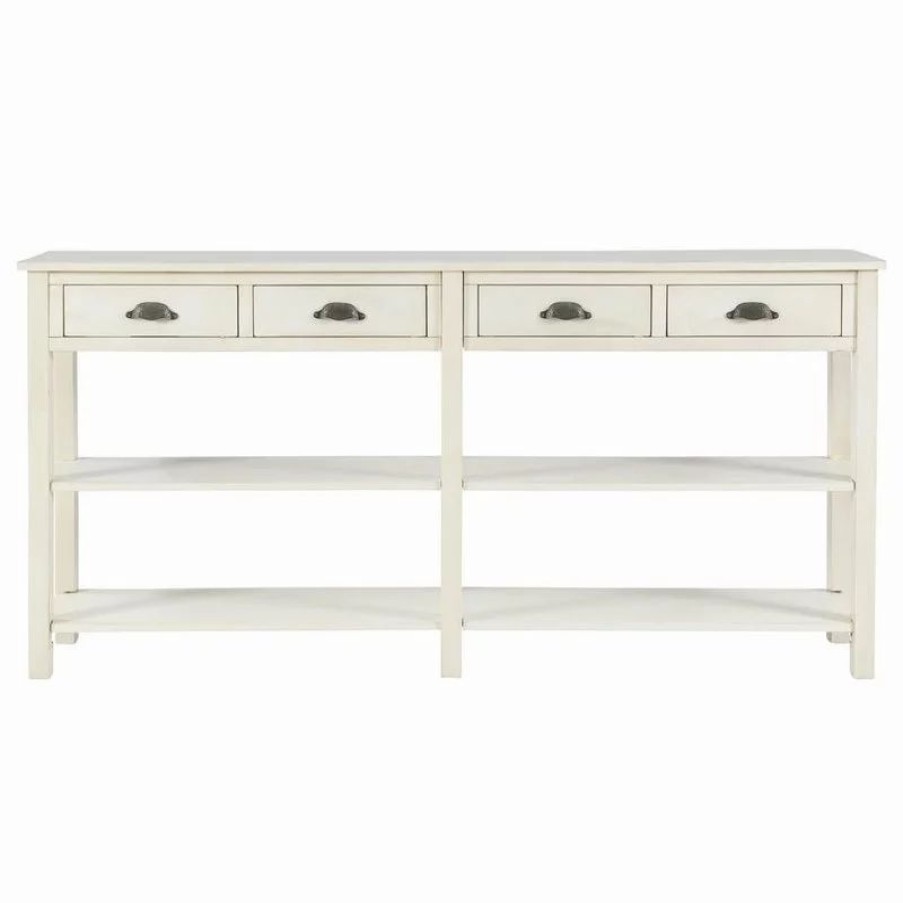 Console Tables * | Powell Furniture Cream Crackle Console