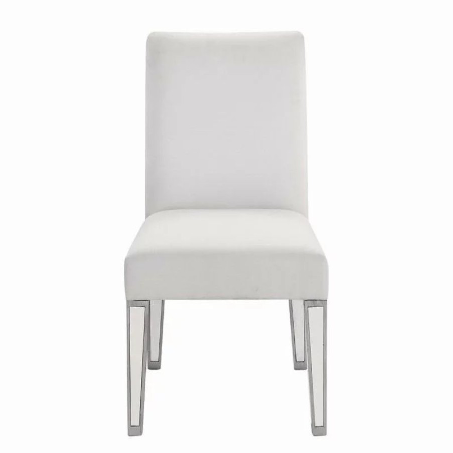 Chairs * | Elegant Furniture & Lighting Chamberlan Clear Mirror Chair
