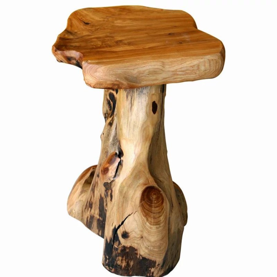 Coffee & Accent Tables * | Greenage Cedar Roots Table Stand, Cedar, 14 X16.5 X19.5