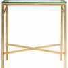 Coffee & Accent Tables * | Safavieh Viggo Chairside Table, Antique Gold