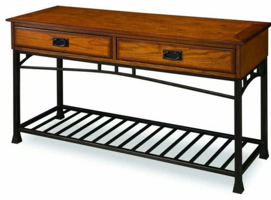 Console Tables * | Home Styles Furniture Modern Craftsman Console Table By Homestyles