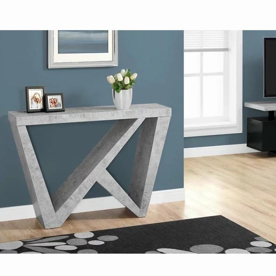 Console Tables * | Monarch Specialties Accent Table, Console, Entryway, Narrow, Sofa, Bedroom, Laminate, Grey
