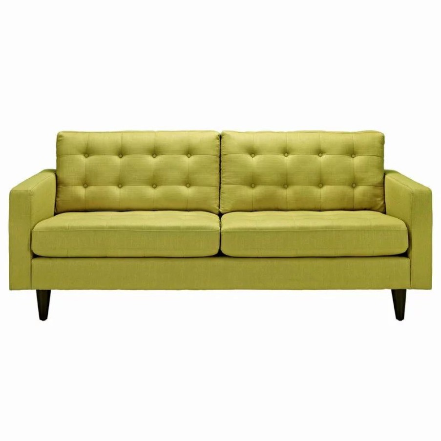 Sofas & Sectionals * | Lexmod Empress Upholstered Fabric Sofa, Wheatgrass
