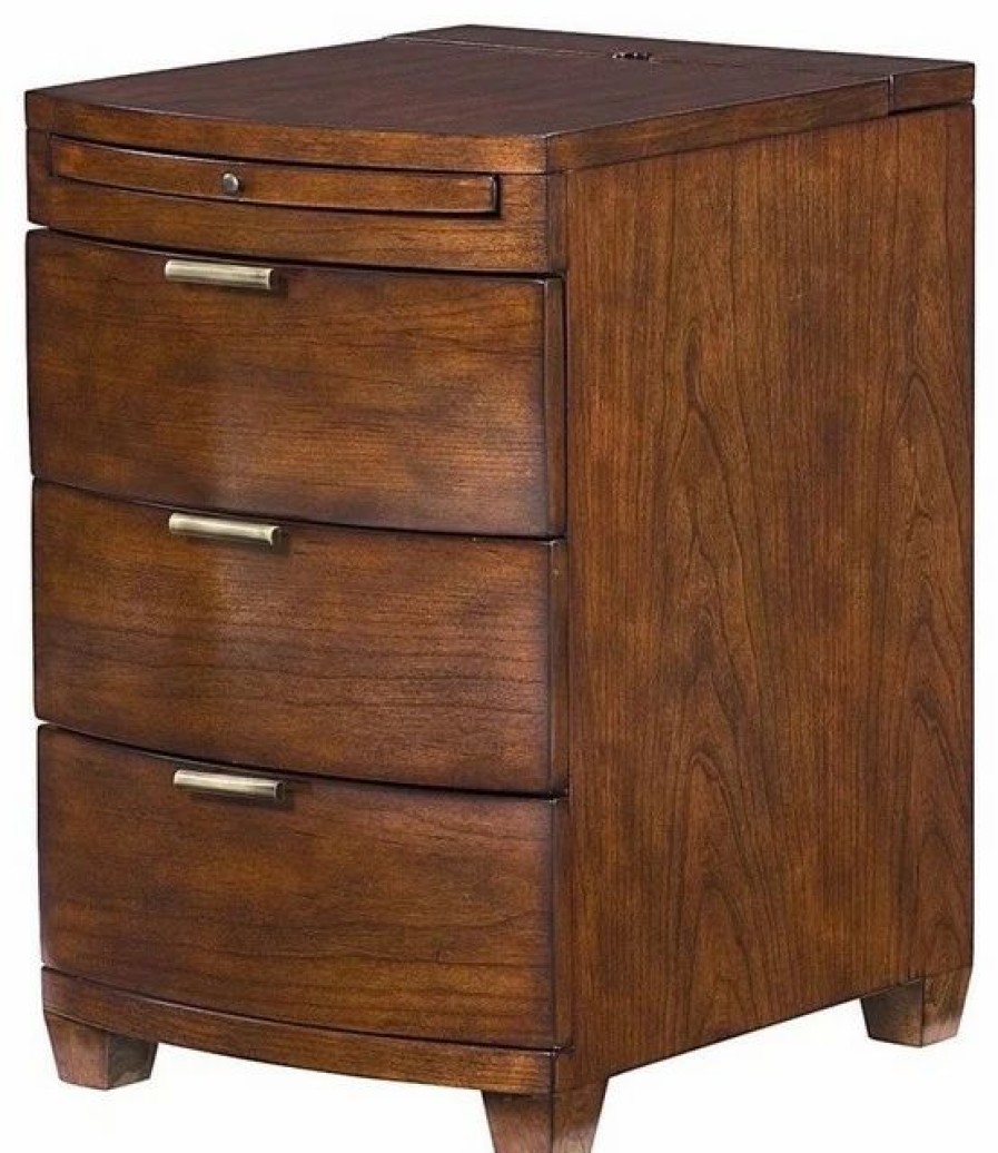 Coffee & Accent Tables * | Hammary Furniture Hammary Chairsides Bowfront Chairside Table