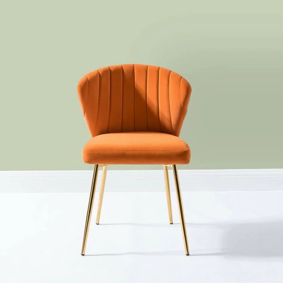 Chairs * | Karat Home Luna Side Chair, Orange